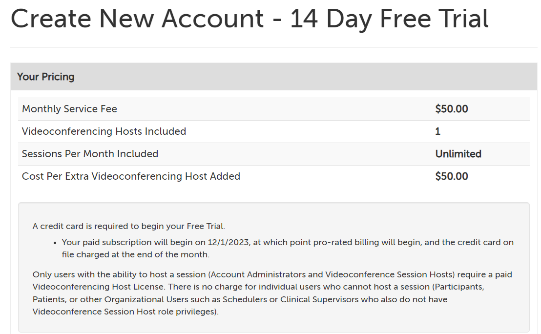 Unlimited account pricing